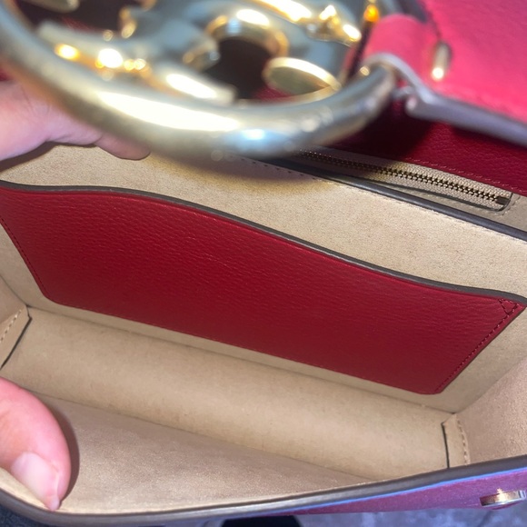 Tory Burch Miller Shoulder Bag In Loganberry - Picture 10 of 10